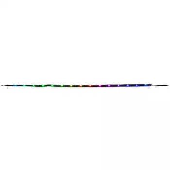 Kit di illuminazione per case PC INTER-TECH RS-042 RGB — striscia LED RGB 1000 mm, larghezza 10 mm, nero