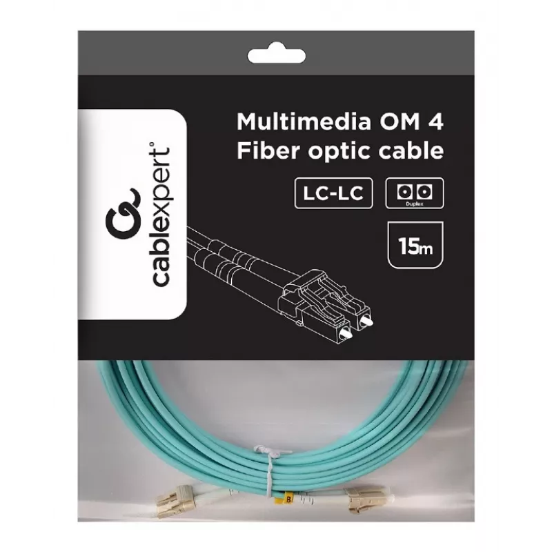 Cavo multimodale duplex OM4 50/125, LC/LC, 15 m