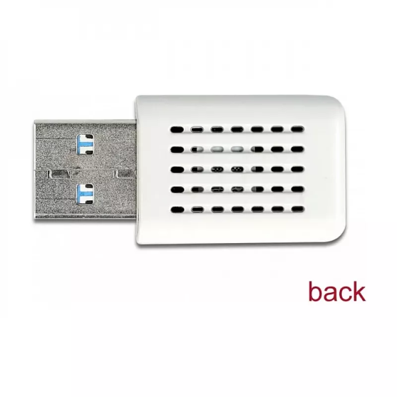 Scheda di rete WLAN DeLOCK 12770 USB 5000 Mbit/s wireless bianca