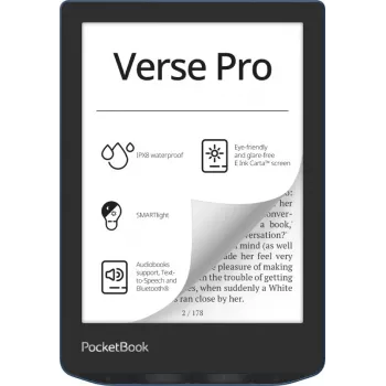 PocketBook Verse Pro e-book reader touchscreen 16 GB Wi-Fi nero, blu