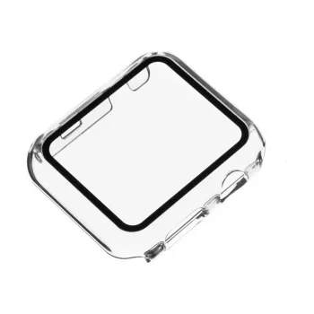 FIXED Pure custodia completa in policarbonato per Apple Watch 45mm Serie 8, trasparente (FIXPUW-436)