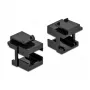 Copertura Keystone DeLOCK 86806 nera per accoppiatori fibra ottica 10 pezzi