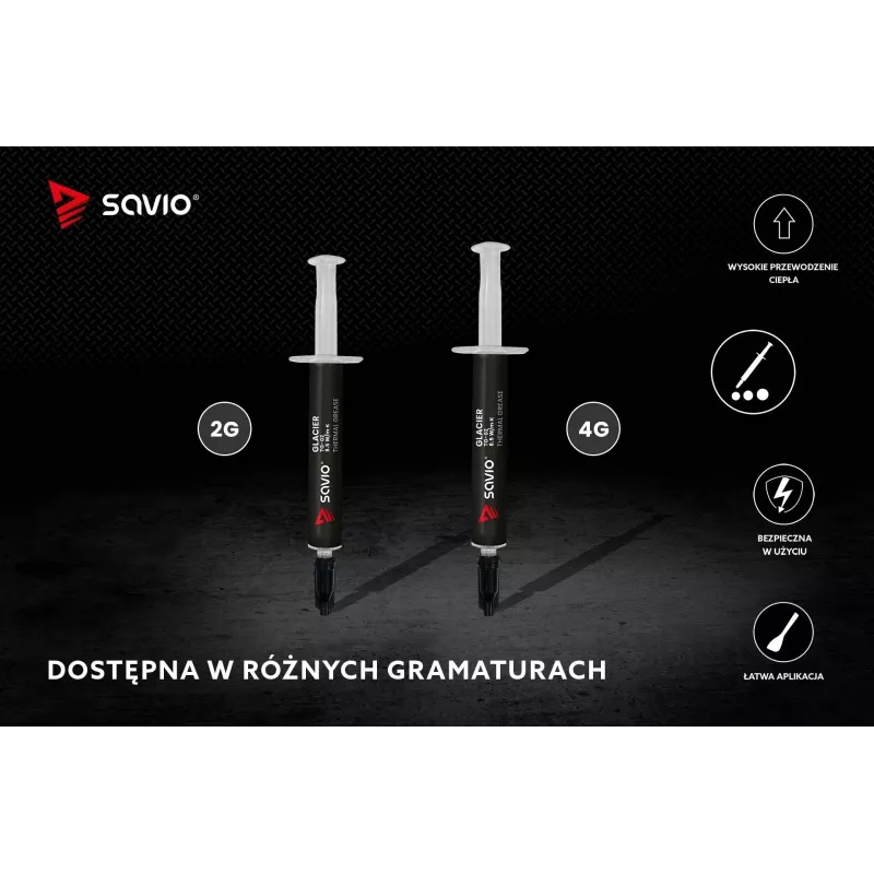 Pasta termica SAVIO TG-02 8,5 W/mK 2 g