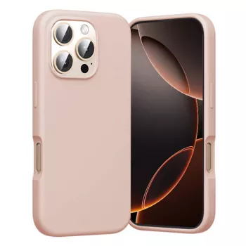 Custodia MagSafe Vention KUHP0-40 per iPhone 16 Pro Max, rosa, compatibile MagSafe, bordi ammortizzanti