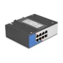 Switch Gigabit Ethernet DELOCK 80163, switch industriale 8 porte RJ45, unmanaged, case in metallo