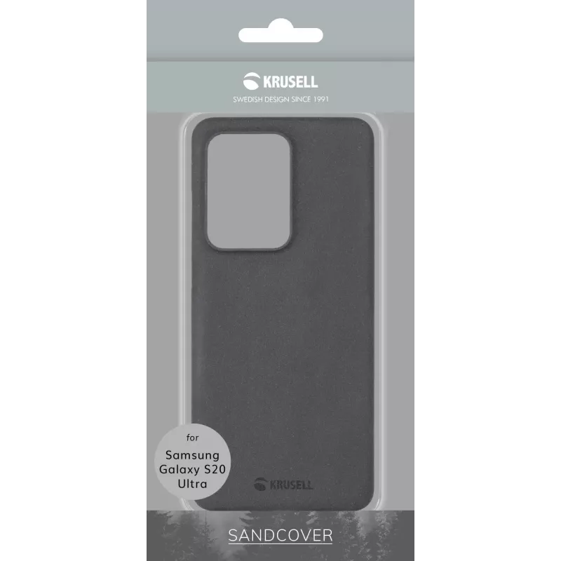 Krusell Essentials SandCover cover per Samsung Galaxy S20 Ultra, nera