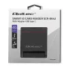 Lettore di carte ID QOLTEC Smart-Chip — USB, nero, 84,5×65×16 mm, 63 g