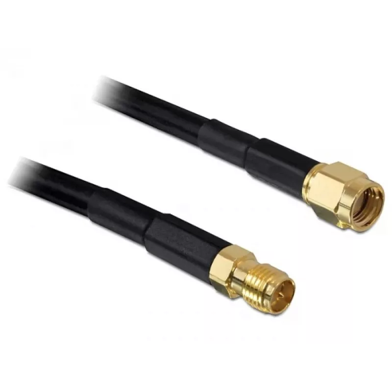 Cavo coassiale DeLOCK 2m RP-SMA CFD200 nero