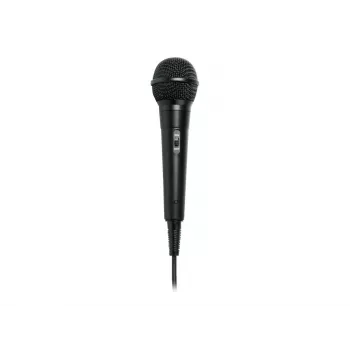 Microfono da palco con cavo Muse MC-20 B — sensibilità -73 dB, 30–15000 Hz, cavo 3 m, jack 6,35 mm, nero