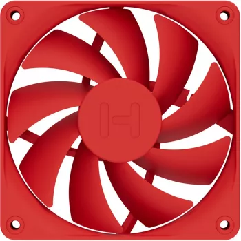 Ventola per computer HYTE FA12-RR-4 120 mm, 1500 giri/min, 72 m³/h, 1,6 mmH2O, cuscinetto fluidodinamico, rosso, confezione da 4