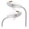 Cavo patch di rete UBIQUITI UACC-CABLE-PATCH-EL-C6A-1M-W — Cat6a, 1 m, RJ-45, bianco traslucido