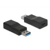 Adattatore per cavo DeLOCK 65696 USB 3.1 Gen 2 Type-A su Type-C nero