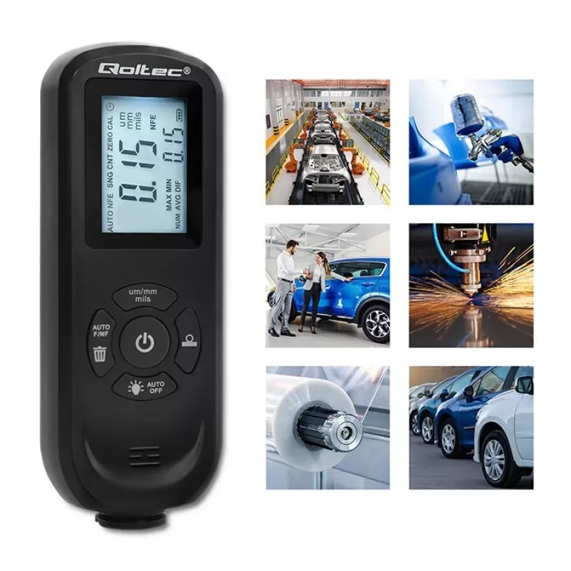 Misuratore di spessore di rivestimento QOLTEC 50646 LCD 0–2000 µm