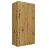 Armadio Top E Shop SD-90 ART KPL — telaio color rovere, 7 ripiani, 2 ante