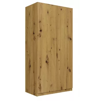 Armadio Top E Shop SD-90 ART KPL — telaio color rovere, 7 ripiani, 2 ante