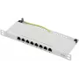 Renkforce RF-4996630 patch panel 8 porte 254 mm (10) CAT 6a 0,5 U grigio (RF-4996630)