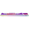 LORGAR KBP70TKLW, tastiera da gaming meccanica TKL wireless Pro, bianco, layout EN