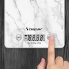 Bilancia da cucina Beper P102BIL004 - digitale, 5 kg, 1 g, marmo bianco