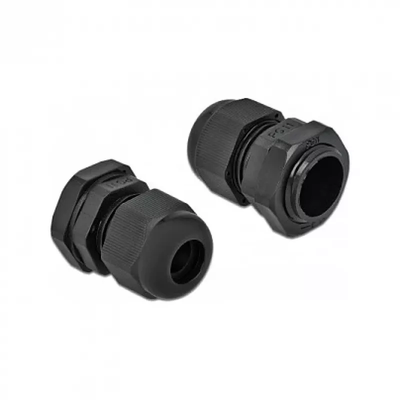 Pressacavo DeLOCK 60196 nero plastica 10 pz.