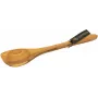 Cucchiaio da cucina Continenta 4922, legno di olivo, design angolare