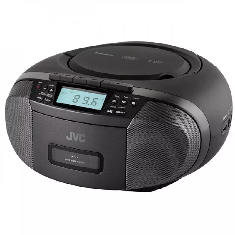 Lettore radio JVC RC-E444B nero con lettore CD e sintonizzatore FM