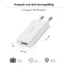 Adattatore presa USB-A, 5W, 5V/1A, 1xUSB-A bianco
