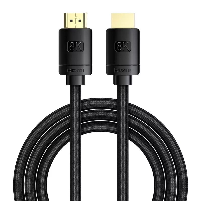 Cavo HDMI Baseus High Definition Series 2.1, 8K 60Hz, 3D, HDR, 48Gbps, 2 m (nero)