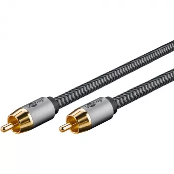Goobay 65296. Connettore 1: RCA, genere connettore 1: maschio, connettore 2: RCA, genere connettore 2: maschio, materiale del cavo: rame,