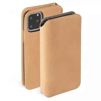 Custodia per cellulare Krusell Sunne per Apple iPhone 11 Pro Max — nude vintage, custodia folio con porta carte