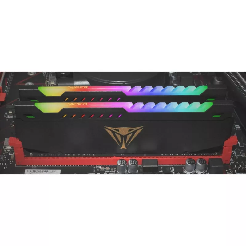 32 GB Patriot DIMM 3600 (2x 16 GB) Dual-Kit (nero, PVSR432G360C8K, Viper Steel RGB, INTEL XMP)