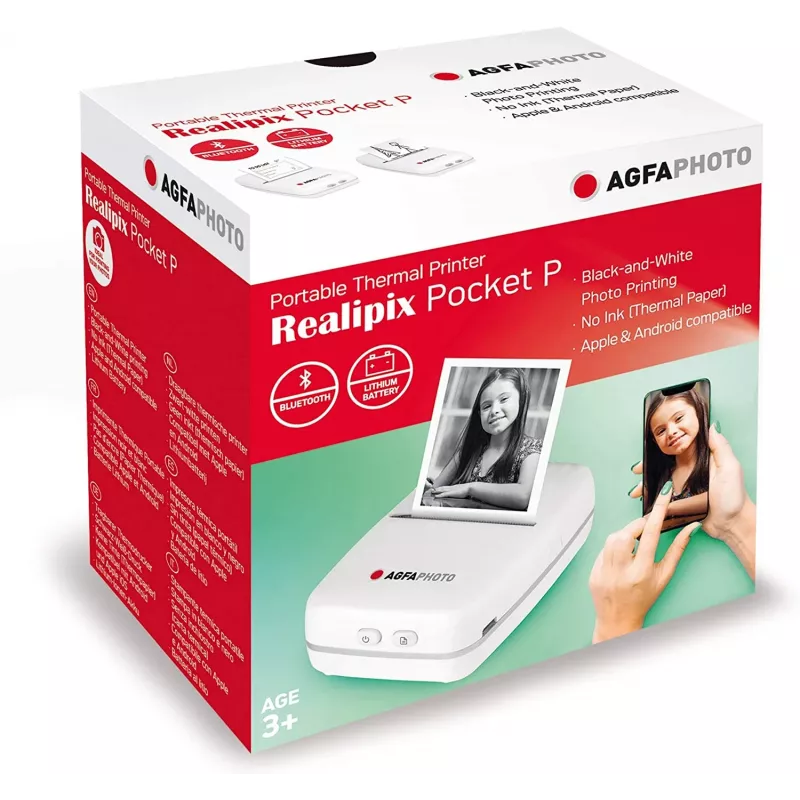 Stampante AgfaPhoto Realpix Pocket P termica bianco