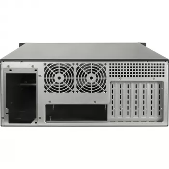 Case rackmount INTER-TECH IPC 4U-4508 nero — chassis server/PC 4U, rackmount