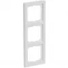 Busch-Jaeger future linear 1723-184K Cornice a 3 posti, bianco studio