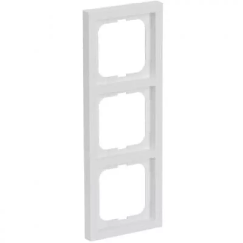Busch-Jaeger future linear 1723-184K Cornice a 3 posti, bianco studio
