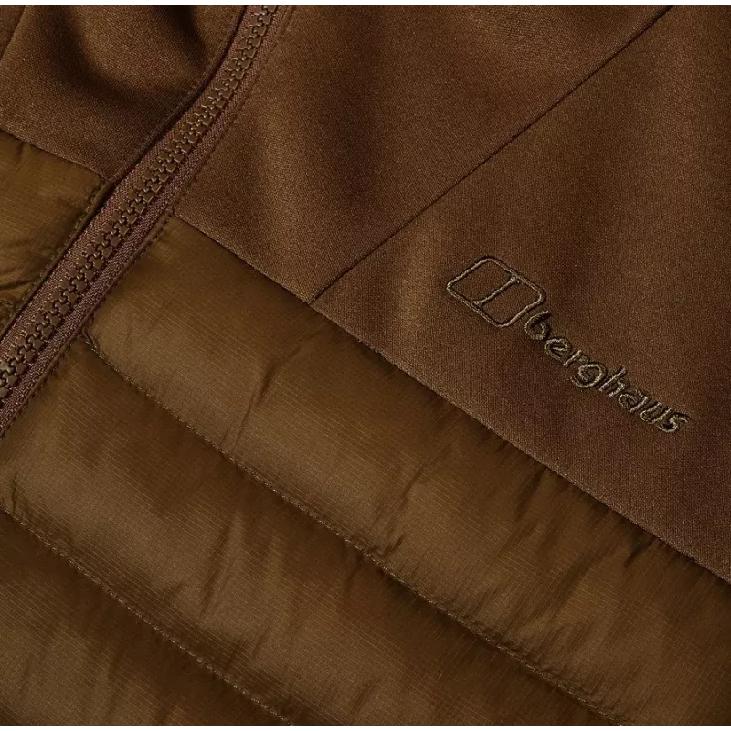 Giacca ibrida con cappuccio Berghaus uomo taglia M marrone