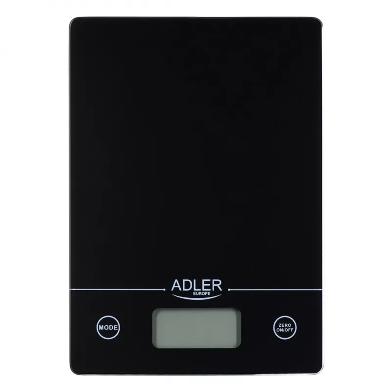 Adler AD 3138 b bilancia da cucina meccanica nera piano rettangolare