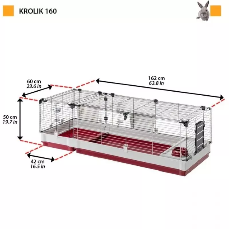 FERPLAST Krolik 160 - Gabbia