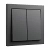 Placca a bilanciere GIRA System 55 2 moduli bilanciere antracite (modello 329528)