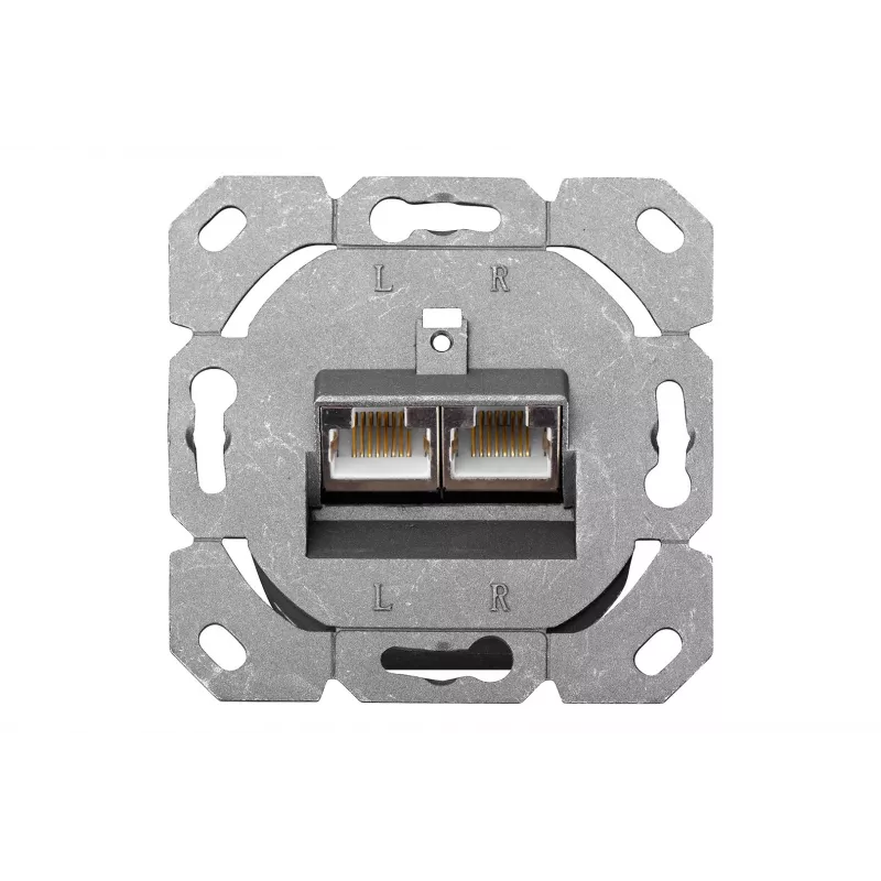 Digitus DN-9006-N presa di rete CAT 6, classe E, schermata, da superficie, bianca