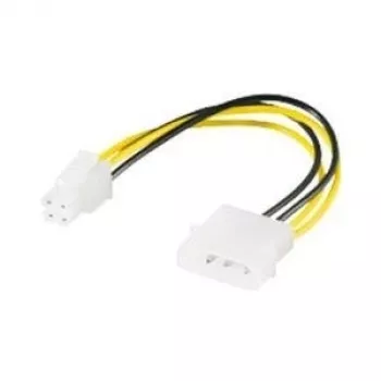 Cavo di alimentazione interno per PC Wentronic Goobay, 0,16 m - connettore 5,25 > connettore P4 (51362)