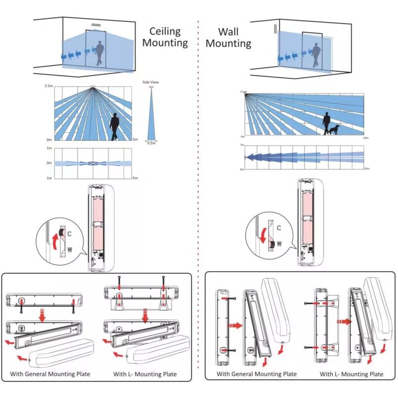 HIKVISION DS-PDC10AM-EG2-WE Ax Pro rilevatore PIR esterno wireless. (DS-PDC10AM-EG2-WE)