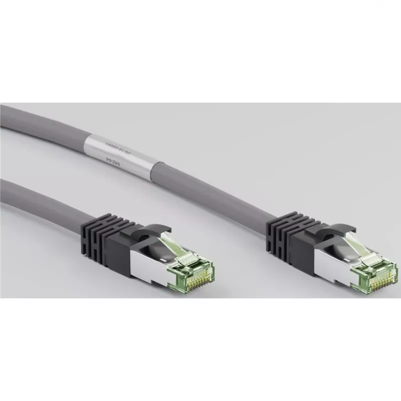 Cavo patch Goobay CAT 8.1, S/FTP (PiMF), grigio, 0,5 m - LSZH senza alogeni, rame AWG 24 (55135)