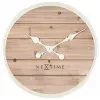 NeXtime orologio 3134wi Plank, Ø50 cm, da parete, bianco