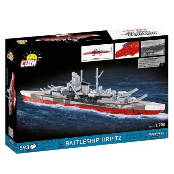 Set da costruzione Cobi corazzata Tirpitz modello con 593 pezzi, in scala e con caratteristiche da esposizione