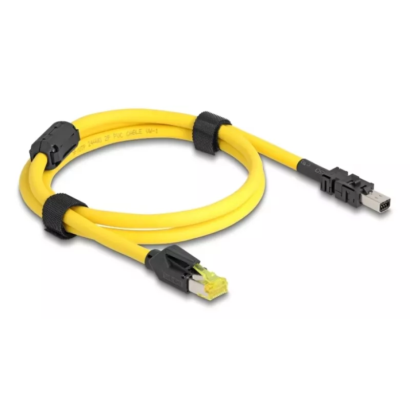 Cavo di rete DeLOCK 81250 nero giallo 1m Cat6