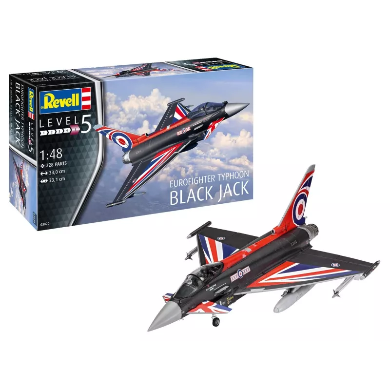 Kit di montaggio modello in plastica REVELL Eurofighter Black Jack 1:48