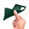 Custodia protettiva Devia per iPhone 11 Pro Max con motivo intrecciato, verde