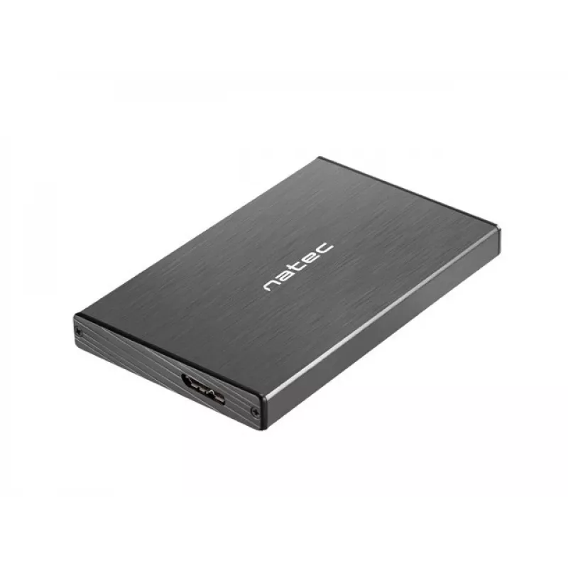 NATEC RHINO GO case USB 3.0 per HDD/SSD SATA 2,5'', nero alluminio