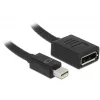 Cavo DisplayPort DeLOCK 65554 Mini DisplayPort 0,21 m nero