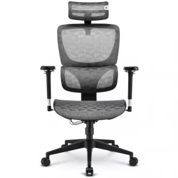 Sedia da ufficio Sharkoon OfficePal C40M seduta in mesh schienale in mesh, grigio, max. 150 kg